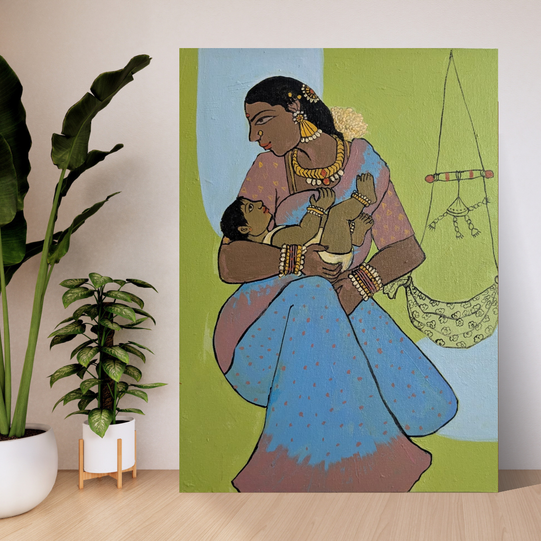 Mother and Child 2 | 16x20 | Acrylic