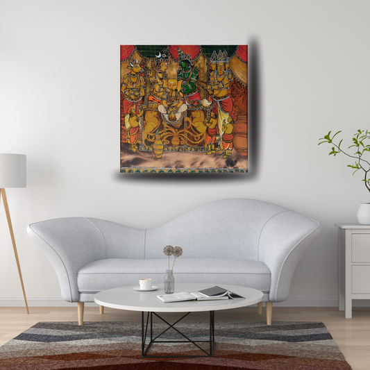 Making of Ganesha | 24x24 | Acrylic