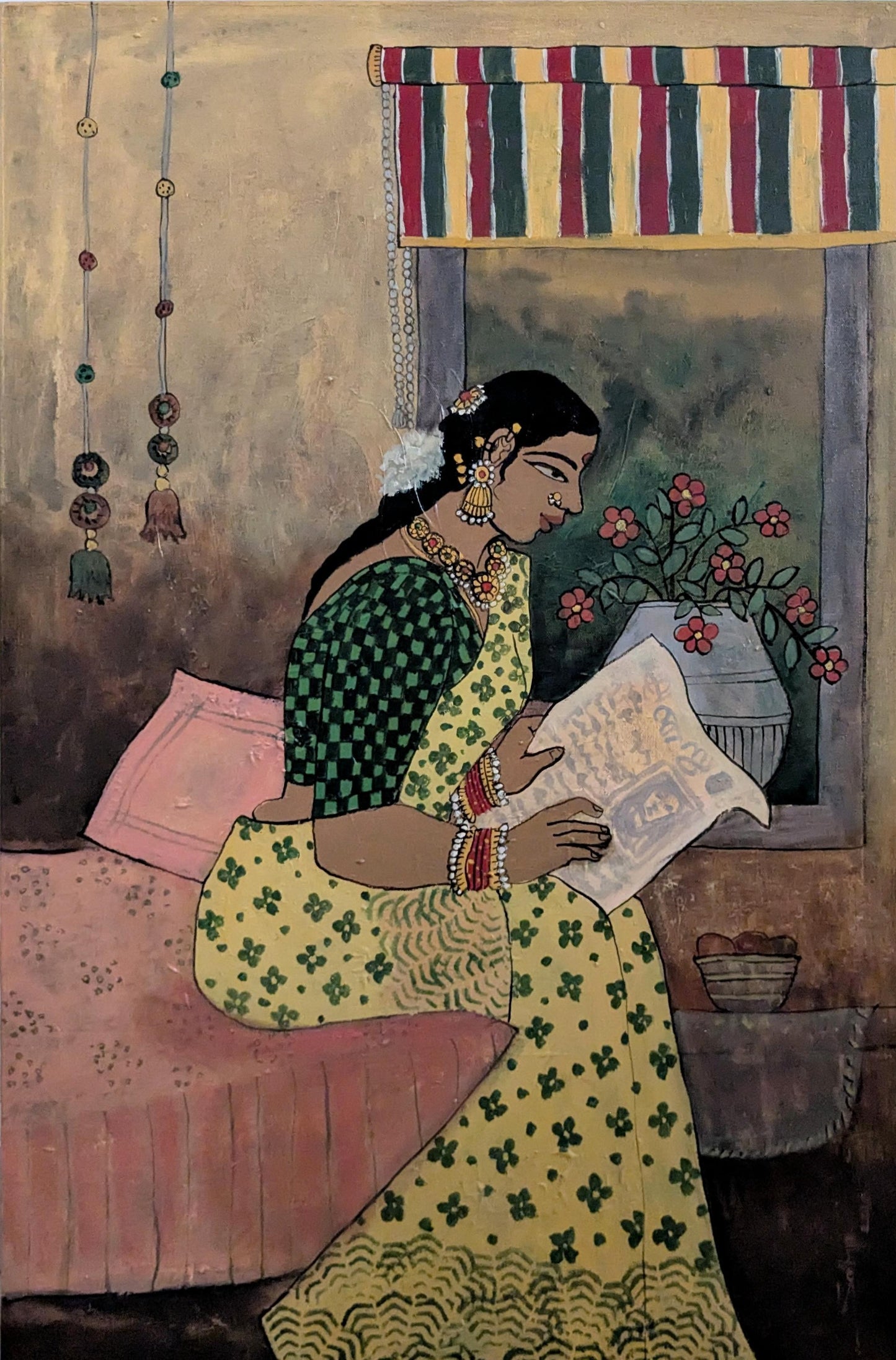 Oh, acrylic on canvas, 24x36 inches — original artwork by Sathya N Prabhu