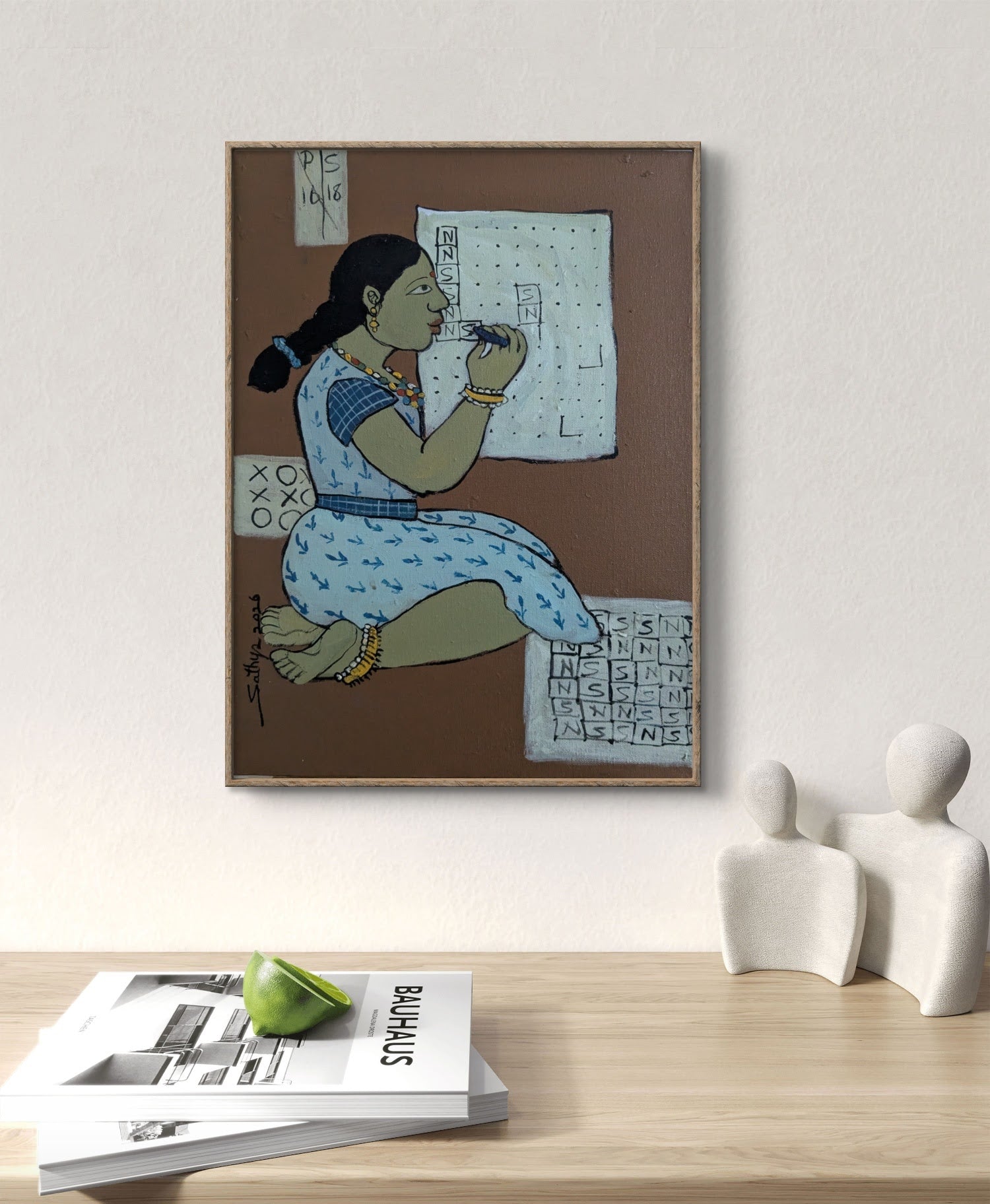 Childhood 6, acrylic on canvas, 12x16 inches — original artwork by Sathya N Prabhu