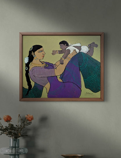 Mother and Child 1 | 20x16 | Acrylic
