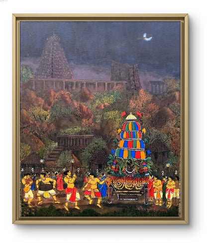Hampi Car Festival | 24x30 | Acrylic