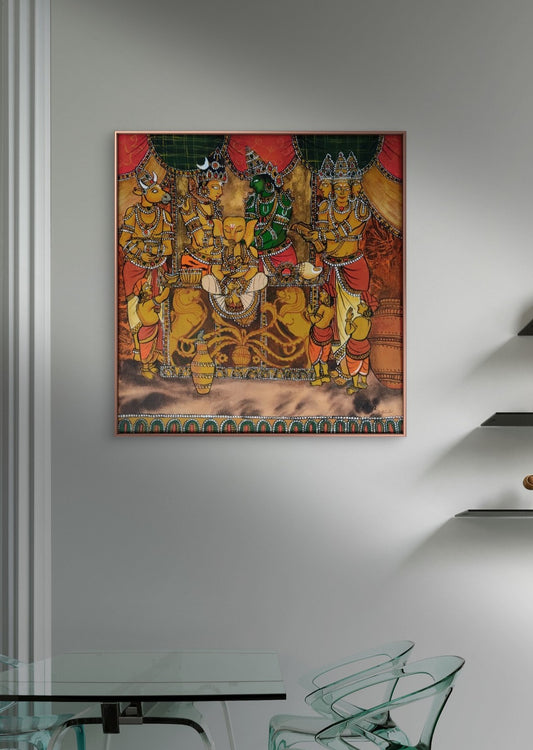 Making of Ganesha | 24x24 | Acrylic