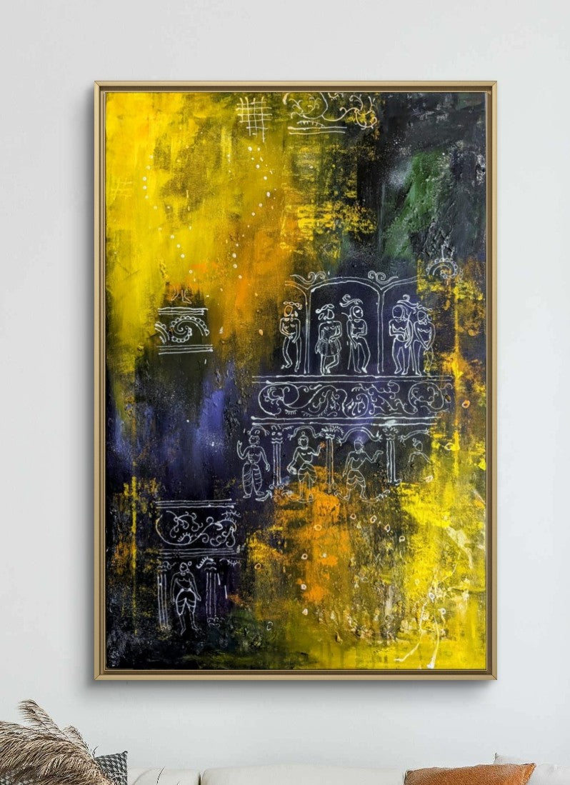 India to Egypt | 24x36 | Abstract