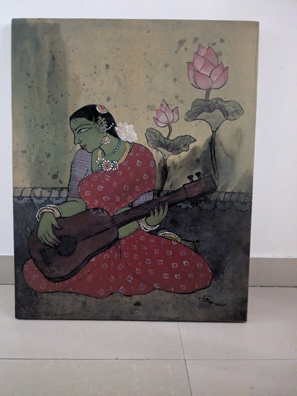 Woman and music  3 | 24x30 | Acrylic