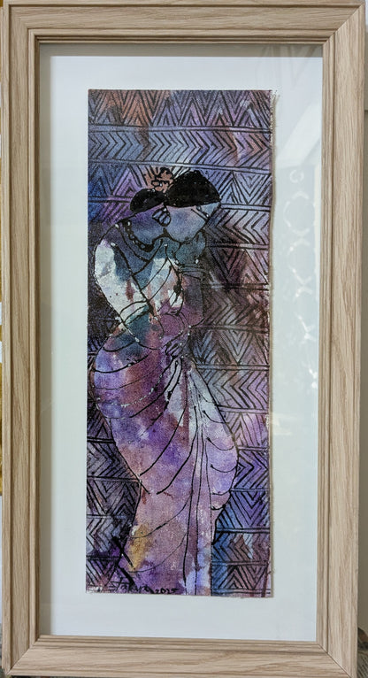 She is  8 | 7x18 | Mixed Media