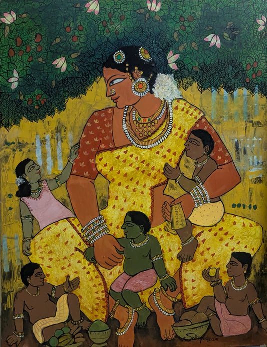 Maatrishakti - The Mother | 24x30 | Acrylic