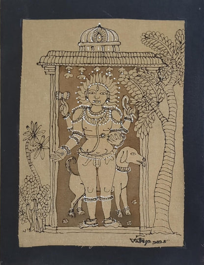Kala bairava | 12x16 | Mixed Media