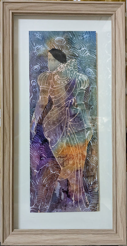She is  7 | 7x18 | Mixed Media