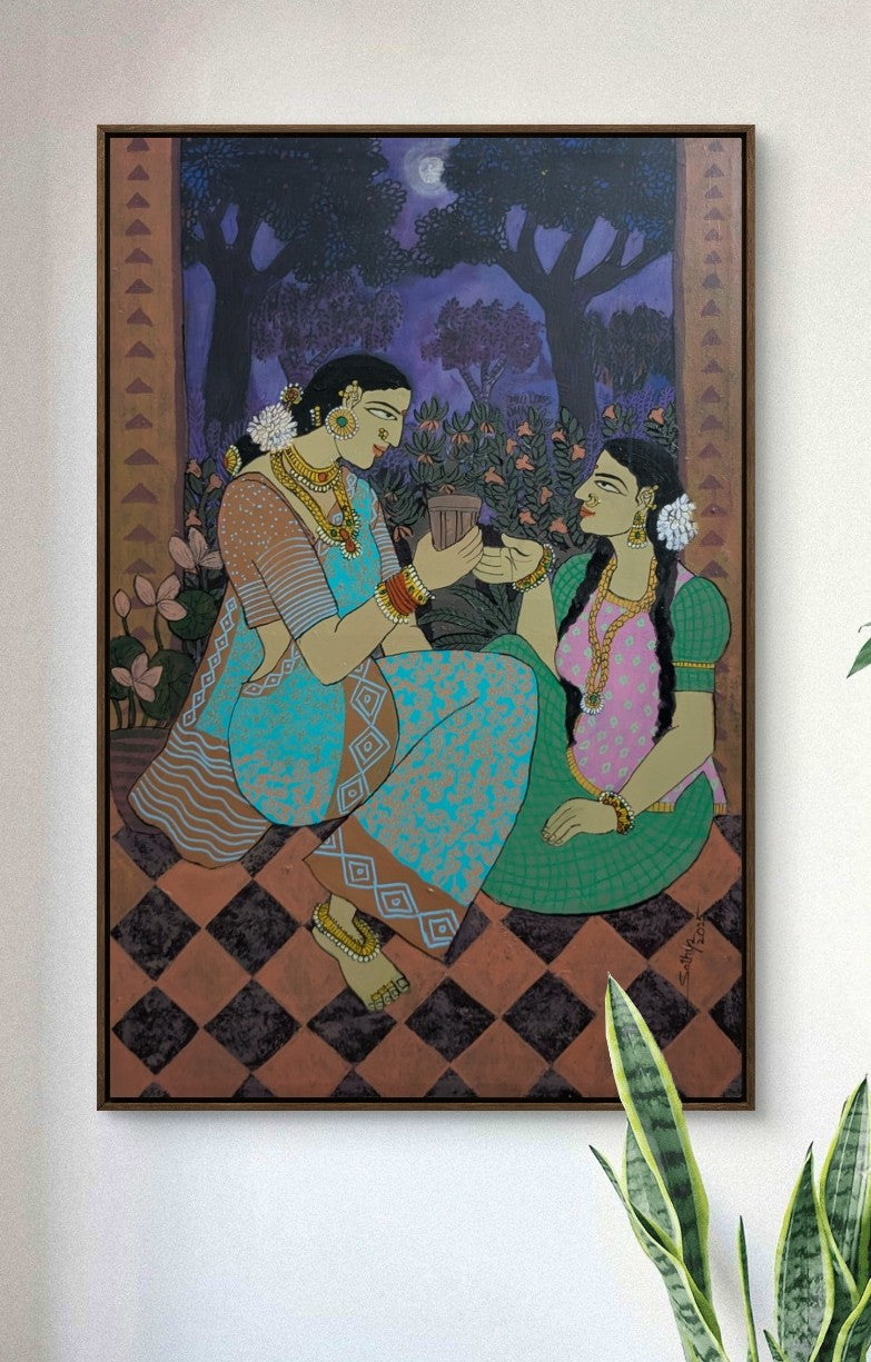 Mother and daugther | 24x36 | Acrylic
