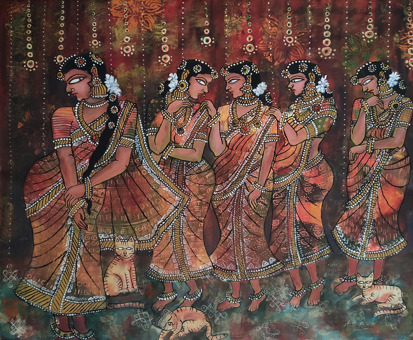 Sathya N I am no alone_Acrylic on Canvas_36x30 inches_2021